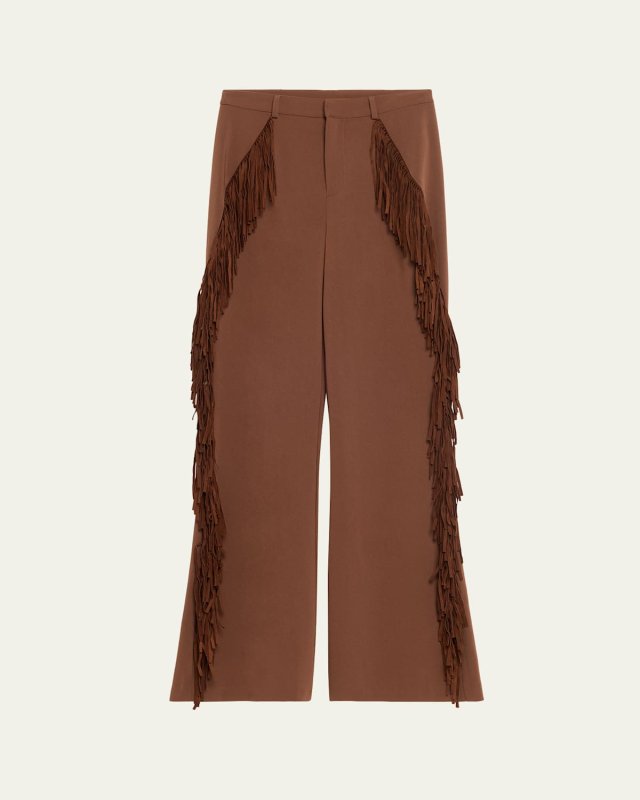 Keo Fringe-Trim Pants